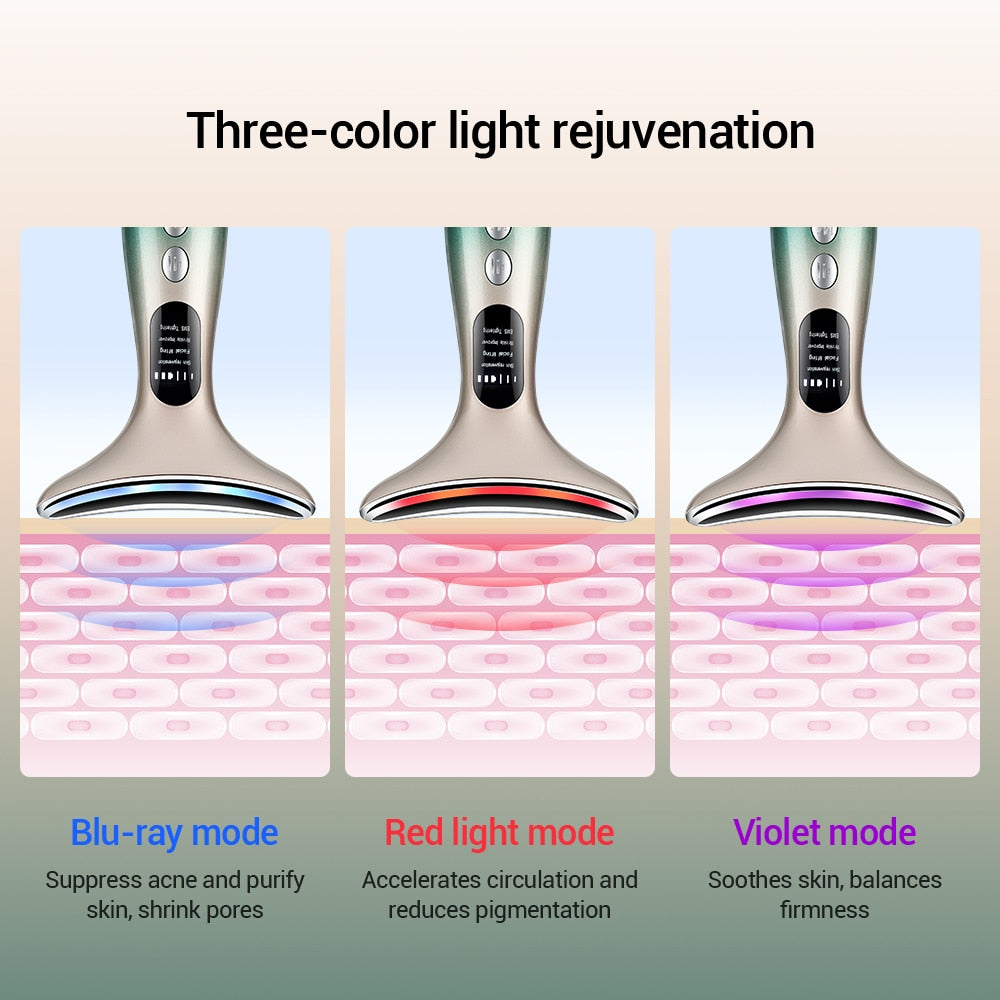 LED Photon Therapy Skin Tighten Reduce Double Chin