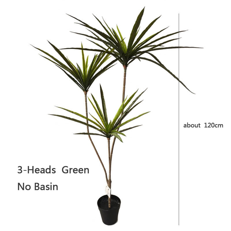 New 90-120cm Artificial Dracaena Plants Fake Plastic