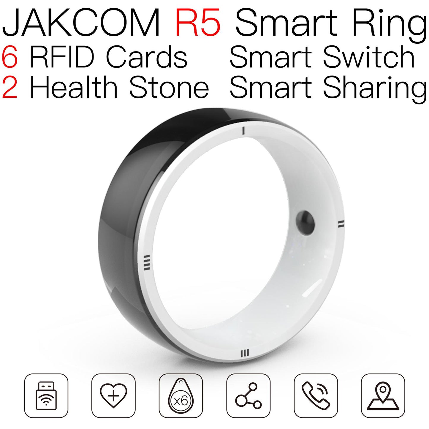 R5 Smart Ring for GPS,ID,IC,NFC IOS Android