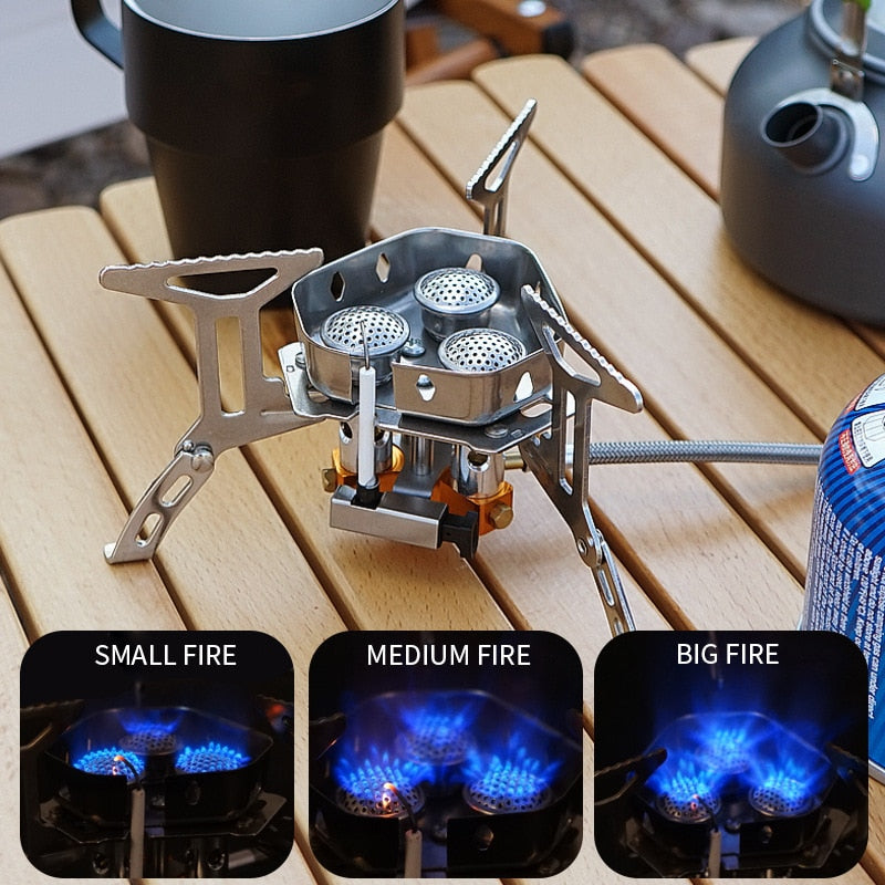 Outdoor Portable Three Stove Picnic Mountaineering