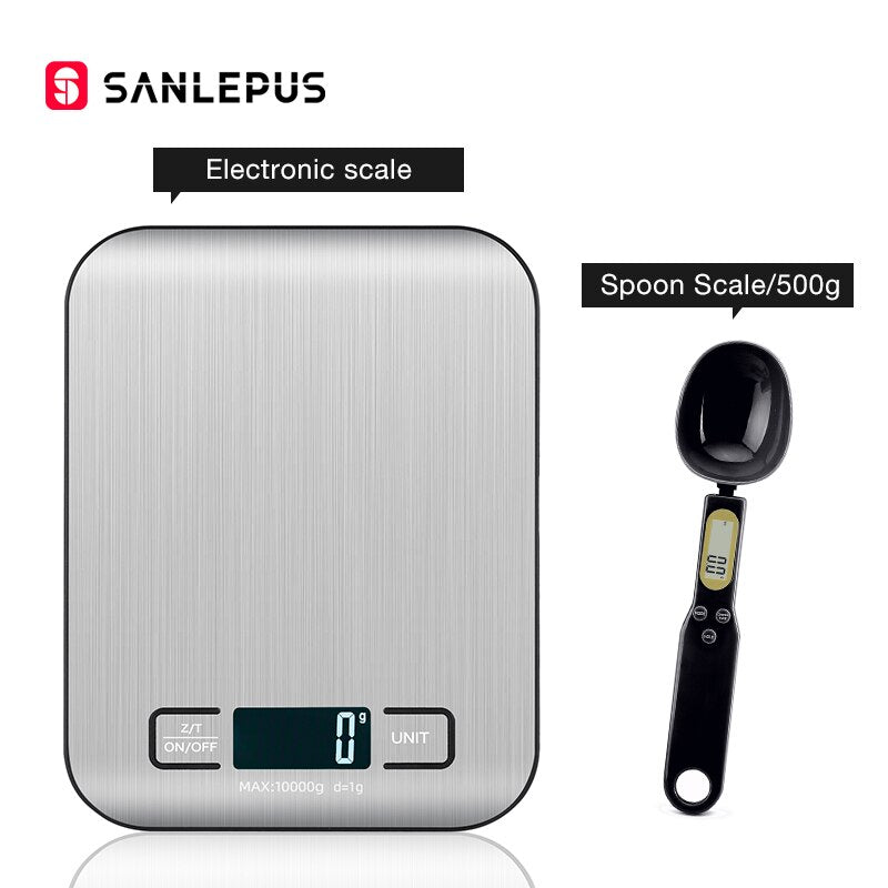 10Kg Stainless Steel Kitchen Scales Digital Balance
