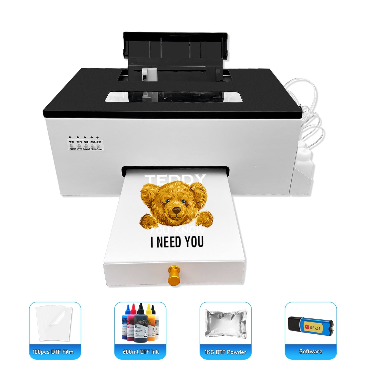 A4 DTG Printer T-shirt Printer Machine A4 DTF Printer With DTF