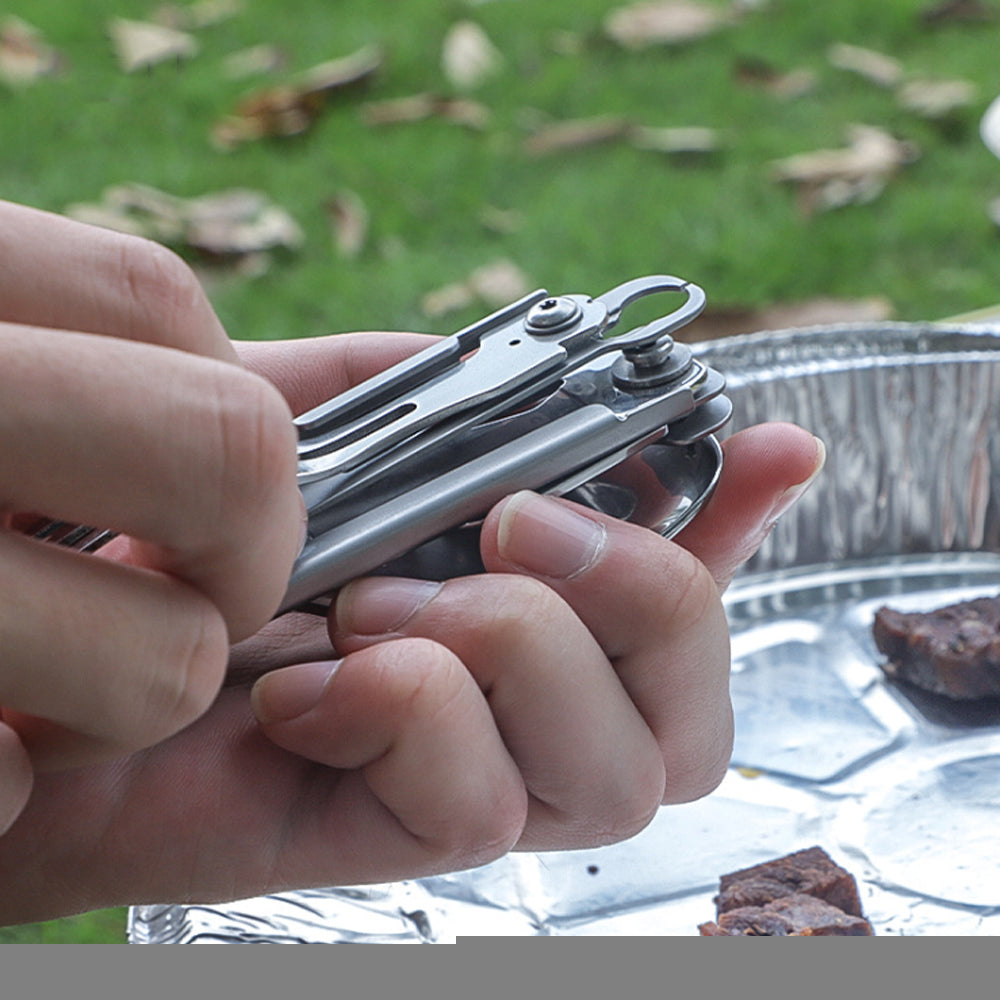 420 Stainless Steel Pocket Knife Multi-tool Portable Fork