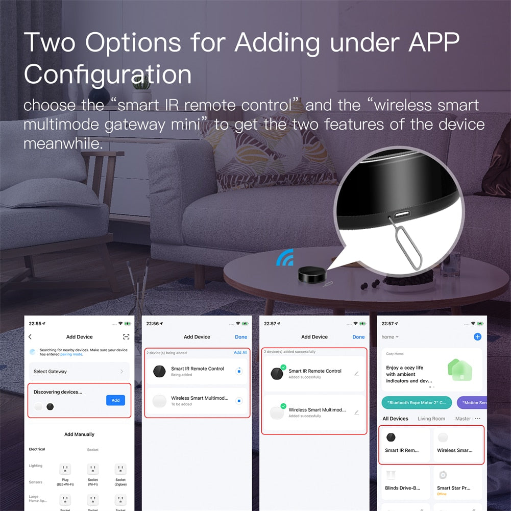 Controller Multi-functionvia Alexa Google Home