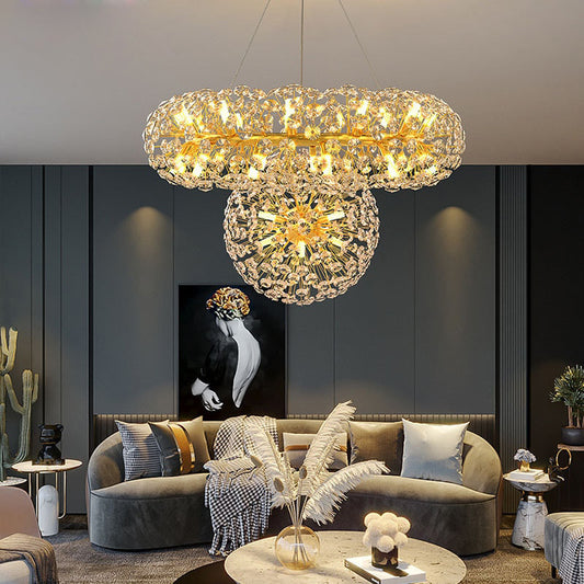 Ceiling Chandelier Gold Luxury LED Home Decoration